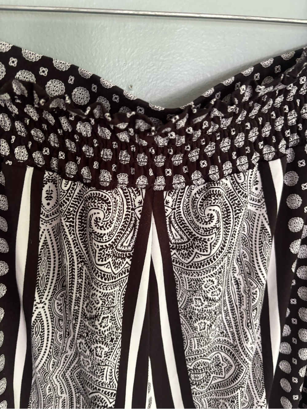 INC International Concepts Black and White Mixed Print Dress